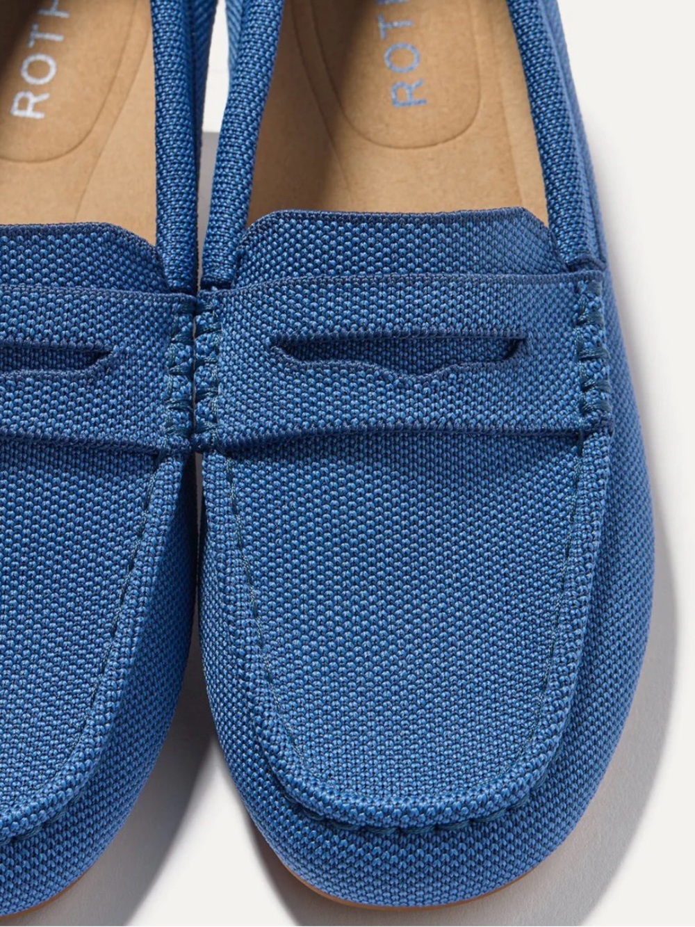 Worn once, like new Rothys blue drivers - Picture 2 of 8